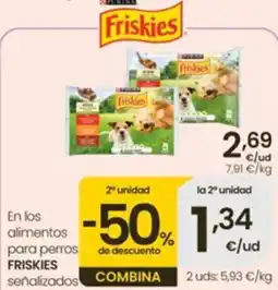 Eroski Friskies alimentos para perros oferta