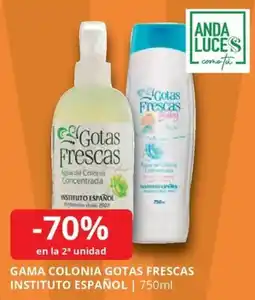 Supermercados MAS Gama colonia gotas frescas instituto español oferta