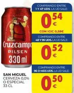 CashDiplo Cruzcampo Pilsen oferta