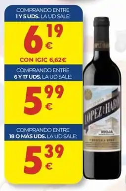 CashDiplo Lopez Haro vino tinto oferta