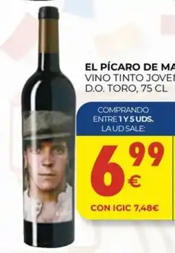 CashDiplo El Pícaro de Ma Vino Tinto Joven oferta