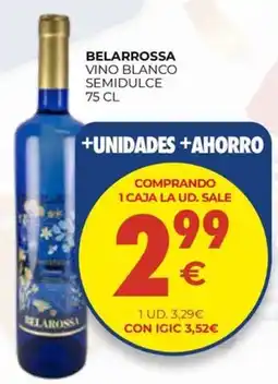 CashDiplo Belarossa vino blanco semidulce oferta