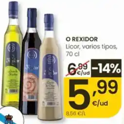 Eroski O rexidor licor, varios tipos oferta