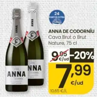 Eroski Anna de Codorníu Cava Brut o Brut Nature oferta