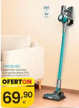 Eroski cecotec aspirador escoba conga rockstar p50 oferta