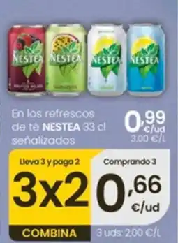 Eroski Nestea refrescos de té oferta