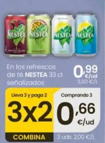Eroski Nestea refrescos de té oferta