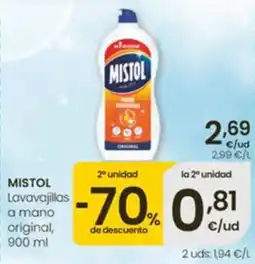 Eroski Mistol lavavajillas a mano original oferta
