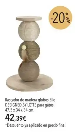 El Corte Inglés Elio rascador de madera globos oferta