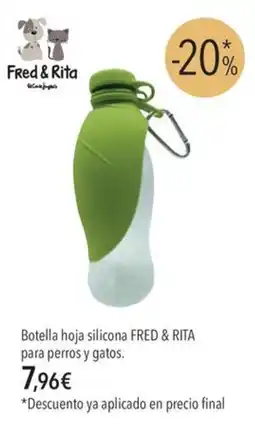 El Corte Inglés Fred & Rita botella hoja silicona oferta