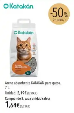 El Corte Inglés Katakán arena absorbente para gatos oferta