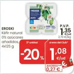 Eroski eroski kéfir natural oferta