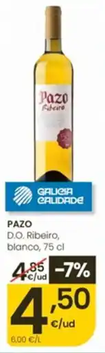 Eroski Pazo D.O. Ribeiro, blanco oferta
