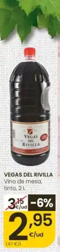 Eroski Vegas del Rivilla vino de mesa tinto oferta