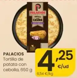 Eroski Palacios tortilla de patata con cebolla oferta