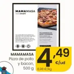 Eroski Mamamasa pizza de pollo y bacon oferta