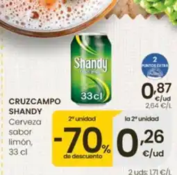 Eroski Cruzcampo Shandy oferta