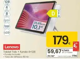 Eroski Lenovo Tablet Tab + funda 4+128 oferta