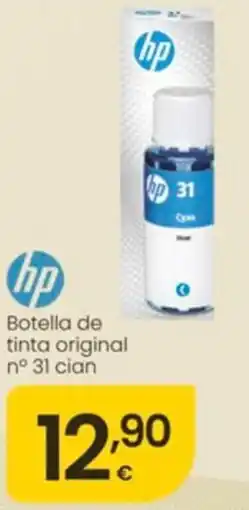 Eroski hp botella de tinta original nº 31 cian oferta