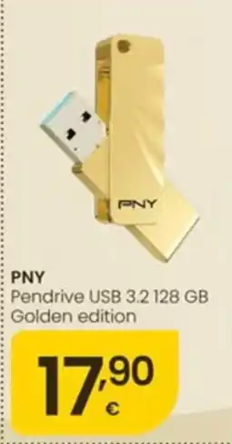 Eroski Pny pendrive usb 3.2 128 gb golden edition oferta