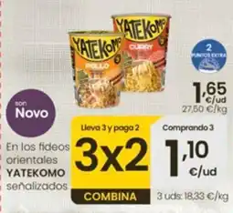 Eroski Yatekomo fideos orientales oferta