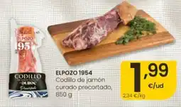 Eroski Elpozo 1954 codillo de jamón curado precortado oferta