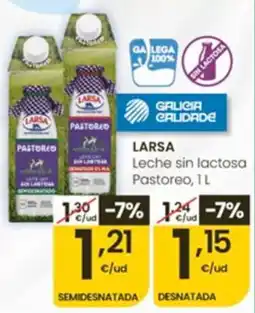 Eroski Larsa leche sin lactosa pastoreo oferta
