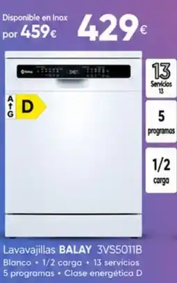 Tien 21 Balay lavavajillas 3vs5011b oferta