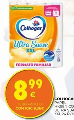 CashDiplo Colhogar papel higiénico ultra suave xxl oferta