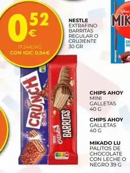 CashDiplo Nestle barritas regular o crujiente oferta