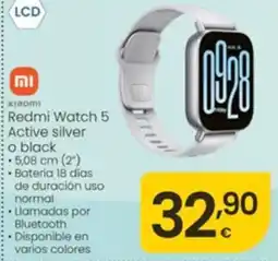 Eroski xiaomi redmi watch 5 active silver o black oferta