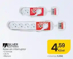 Eroski Silver electronics base sin interruptor oferta