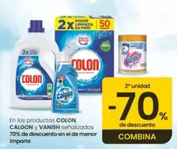 Eroski Colon Calgon Vanish oferta