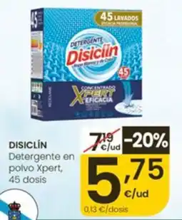 Eroski Disiclin Detergente en polvo Xpert oferta