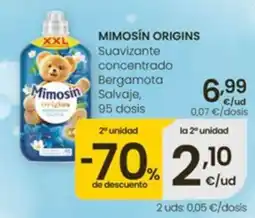 Eroski Mimosin Origins Suavizante concentrado Bergamota Salvaje oferta