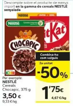 Caprabo Nestlé Cereals Chocapic oferta