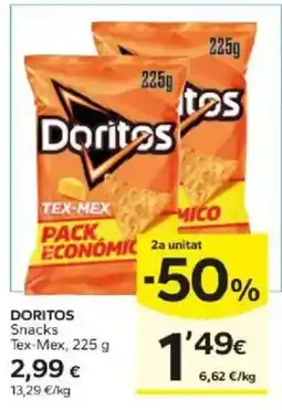 Caprabo Doritos Snacks Tex-Mex oferta