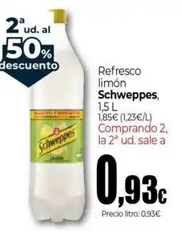Unide Supermercados Schweppes refresco limón oferta
