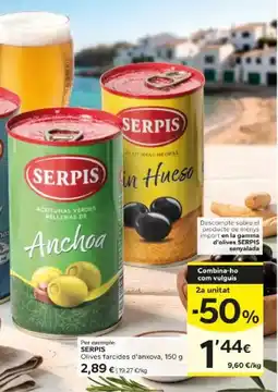 Caprabo Serpis olives farcides d'anxova oferta