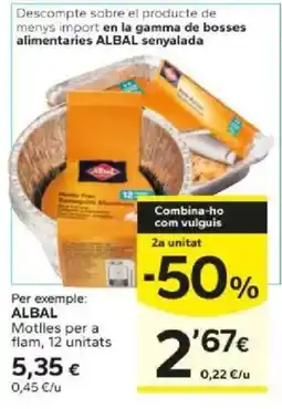 Caprabo Albal motlles per a flam oferta
