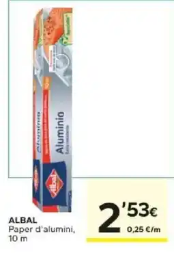 Caprabo Albal paper d'alumini oferta