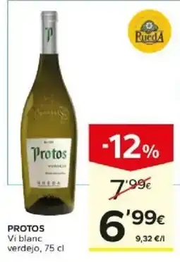 Caprabo Protos Vi blanc verdejo oferta