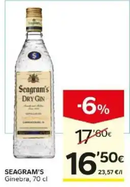 Caprabo Seagram's Dry Gin oferta