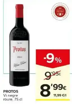 Caprabo Protos vi negre roure oferta