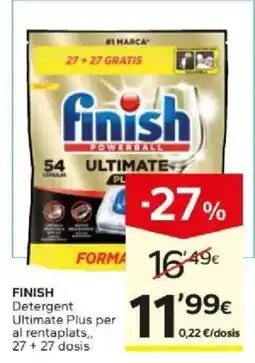 Caprabo finish detergent ultimate plus per al rentaplasts oferta