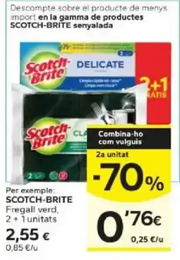 Caprabo Scotch-Brite fregall verd oferta