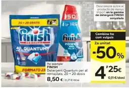 Caprabo finish detergent quantum per al rentaplasts oferta