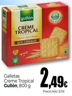 Unide Supermercados Gullón galletas creme tropical oferta