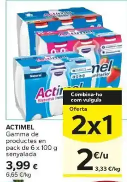 Caprabo Actimel oferta
