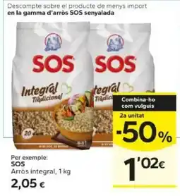 Caprabo SOS arròs integral oferta